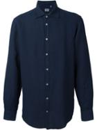 Massimo Alba Genova Shirt, Men's, Size: Xl, Blue, Linen/flax/cotton