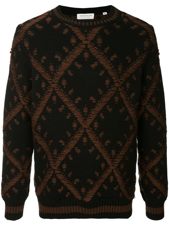 Tomorrowland Embroidered Fitted Sweater - Black