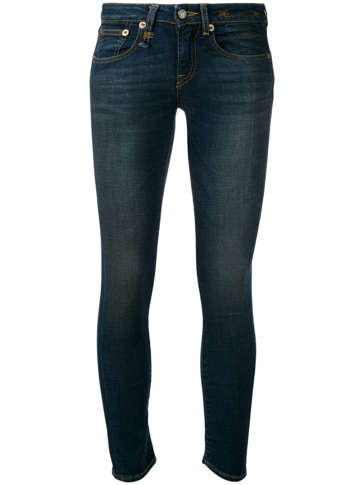 R13 Classic Skinny Jeans, Women's, Size: 27, Blue, Cotton/spandex/elastane