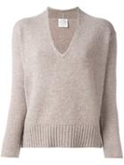 Forte Forte V-neck Jumper, Women's, Size: I, Nude/neutrals, Cashmere