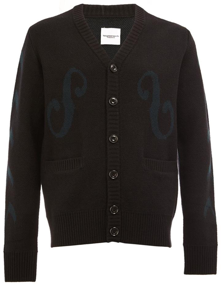 Takahiromiyashita The Soloist Embroidered Button Cardigan - Black