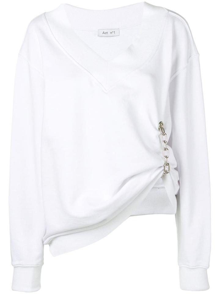 Act N&deg;1 Gathered Chain Sweater - White