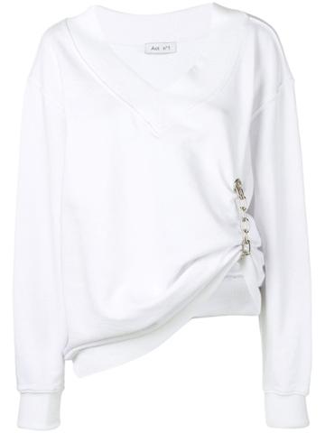 Act N&deg;1 Gathered Chain Sweater - White
