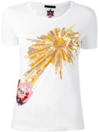 Alexander Mcqueen Sequinned T-shirt, Women's, Size: 36, White, Cotton