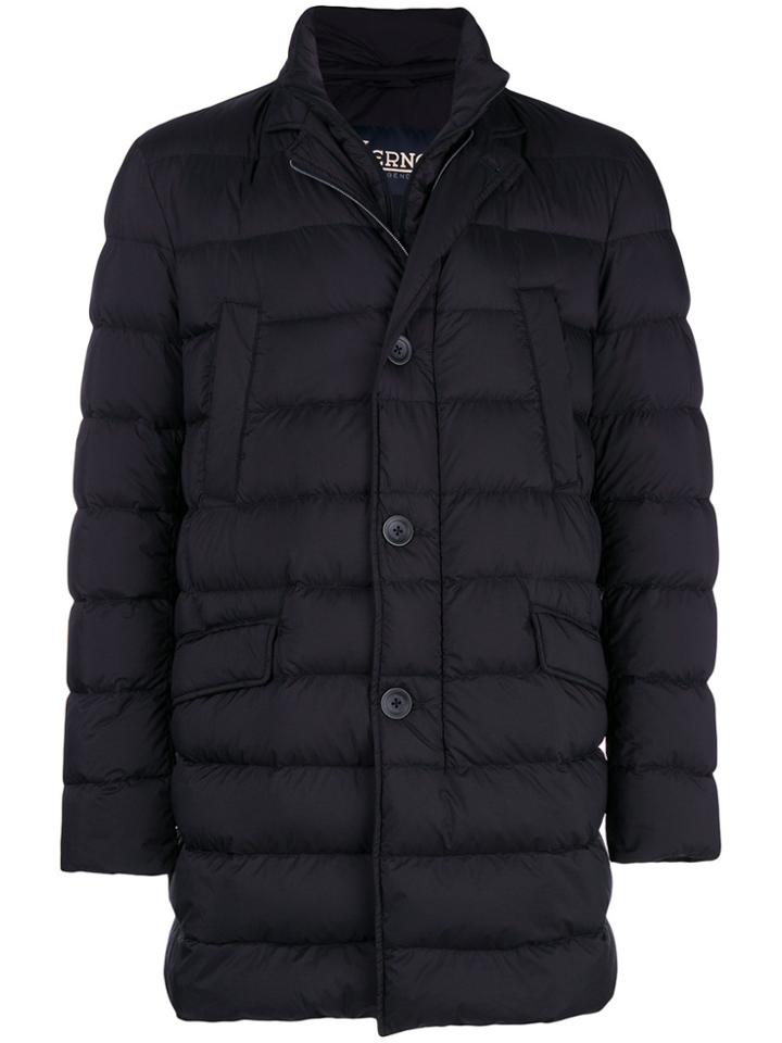 Herno Padded Straight Fit Jacket - Blue