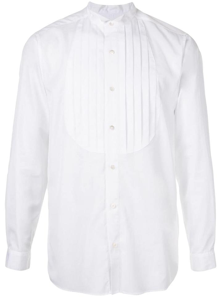 Education From Young Machines Pintucked Poplin Shirt - White