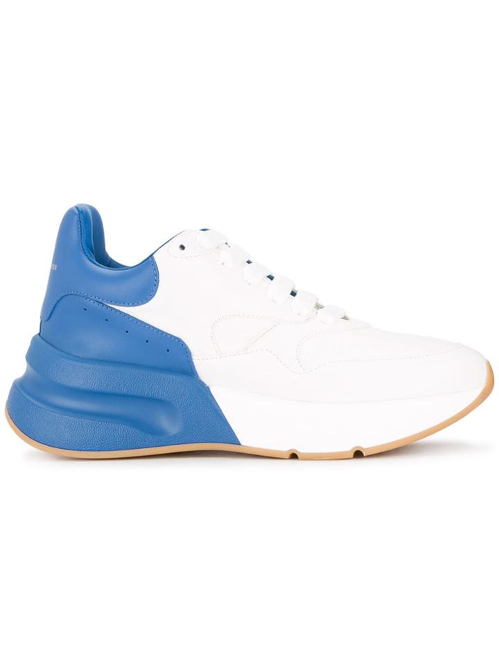 Alexander Mcqueen Two-tone Platform Sneakers - White