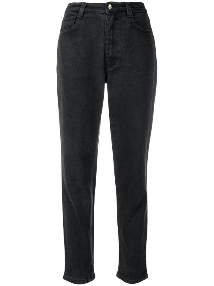 Versace Pre-owned 1990's Slim-tapered Jeans - Grey