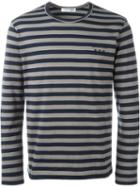 Comme Des Garçons Shirt Striped Longsleeved T-shirt
