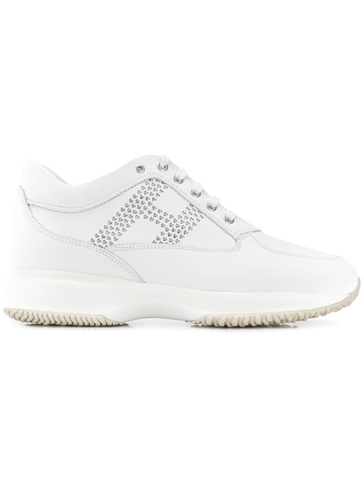 Hogan Interactive Heart Logo Sneakers - White