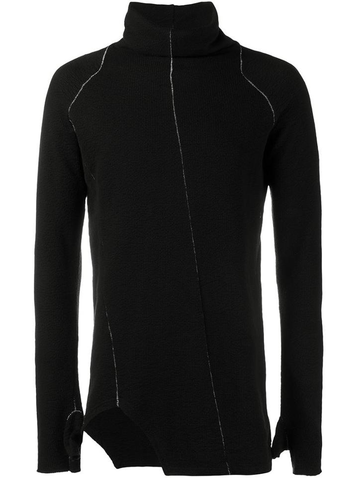 The Viridi-anne Roll Neck Jumper, Men's, Size: 3, Black, Cotton