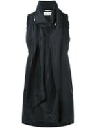 Faith Connexion Scarf Detail Tank Top, Women's, Size: Xs, Black, Silk
