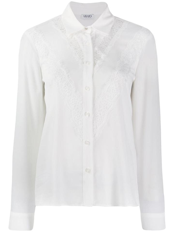Liu Jo Lace Insert Shirt - White