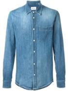 Dondup Myles Shirt, Men's, Size: Xxl, Blue, Cotton/polyester/spandex/elastane