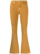 Dondup Corduroy Cropped Flared Trousers - Grey