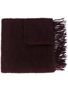 Études Classic Woven Scarf - Pink & Purple