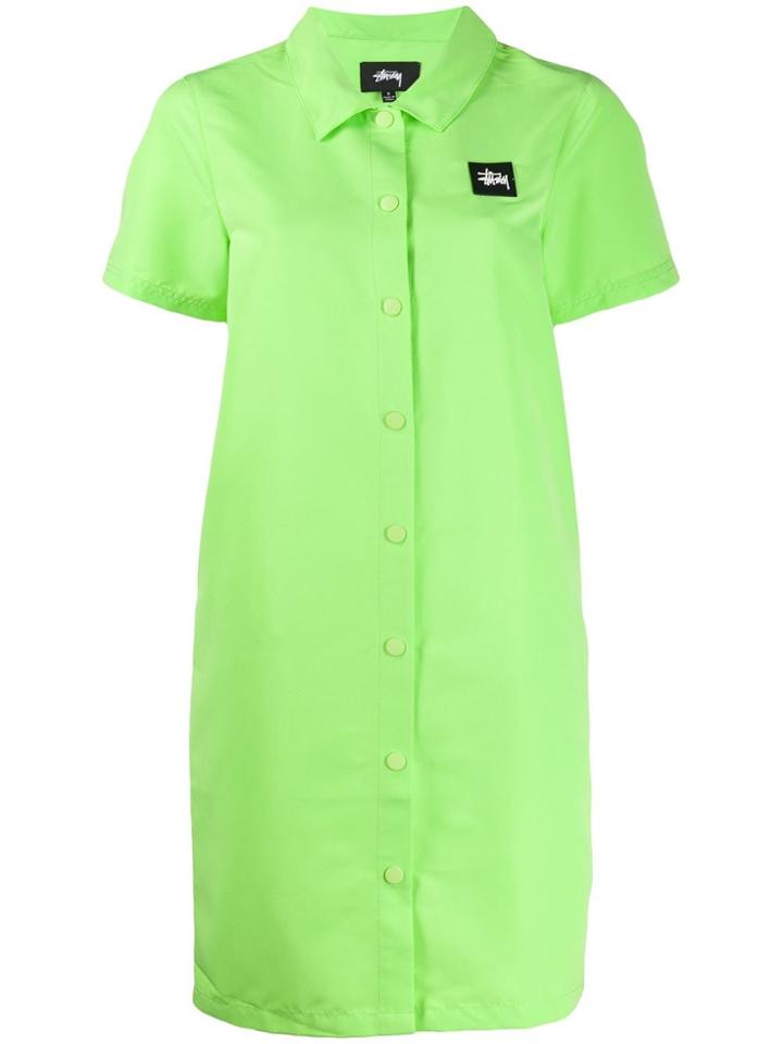 Stussy Nomi House Shirt Dress - Green