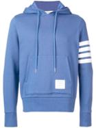 Thom Browne Engineered 4-bar Pullover Hoodie - Blue