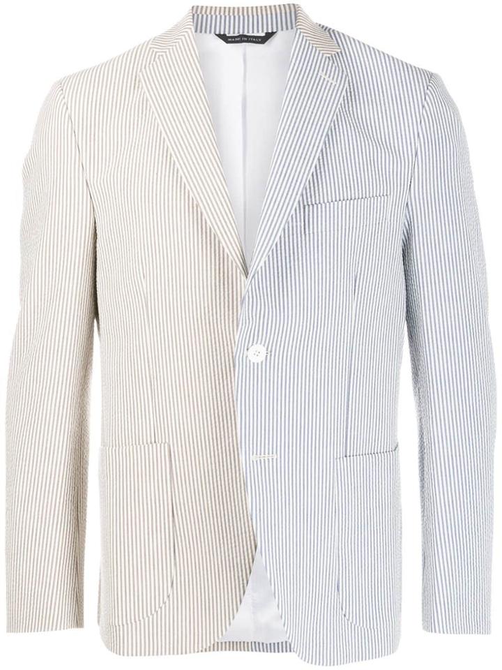 Lc23 Seersucker Blazer - Blue