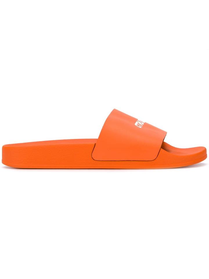 Heron Preston Logo Sliders - Orange