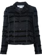 Comme Des Garçons Comme Des Garçons Ribbon Appliqué Jacket, Women's, Size: Medium, Black, Nylon