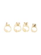 Ellery 'love' Ring Set - Gold