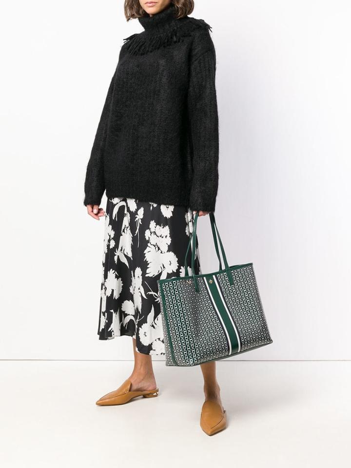 Tory Burch Printed Tote Bag - Green
