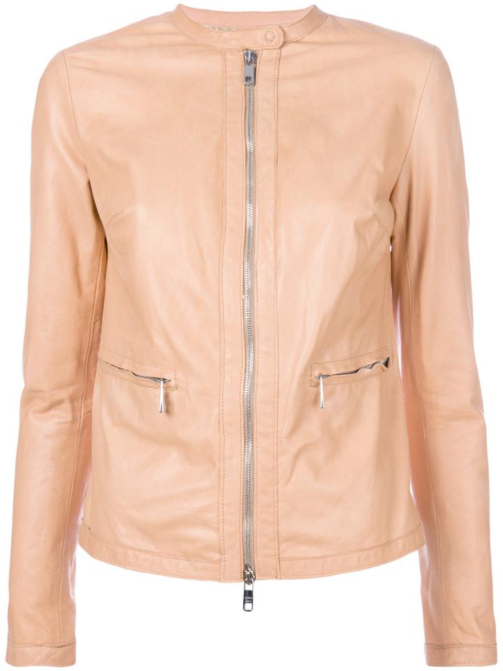 Giorgio Brato Collarless Jacket - Nude & Neutrals