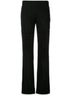 Cruciani - Flared Trousers - Women - Linen/flax - 46, Black, Linen/flax