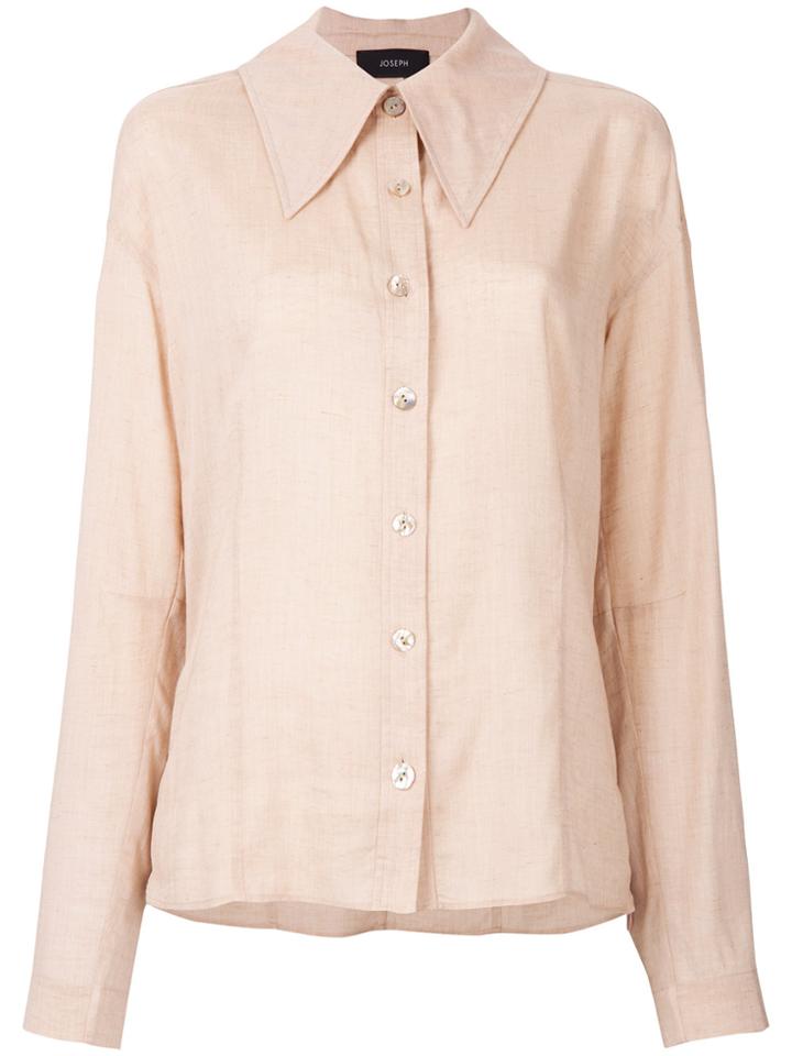 Joseph Oversize Collar Shirt - Nude & Neutrals