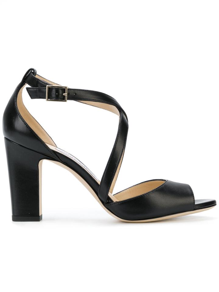 Jimmy Choo Carrie 85 Sandals - Black