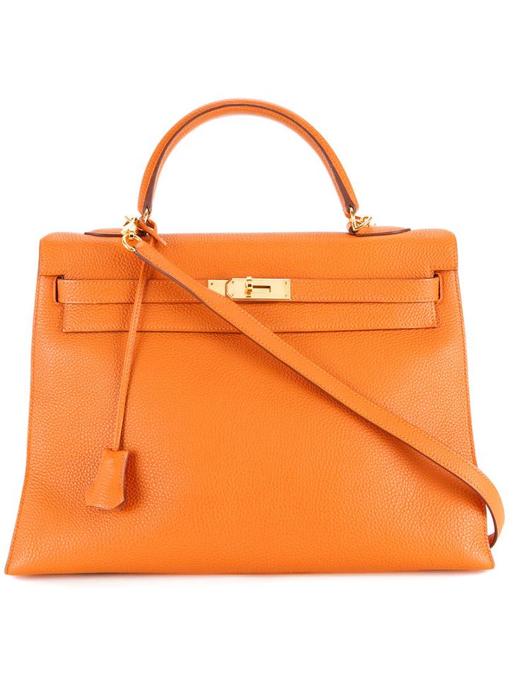 Hermès Vintage Kelly 35 Two-way Bag, Women's, Brown