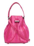 Khirma Eliazov Python Skin Bucket Bag, Women's, Pink/purple, Python Skin