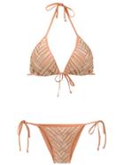 Amir Slama Printed Bikini Set - Neutrals