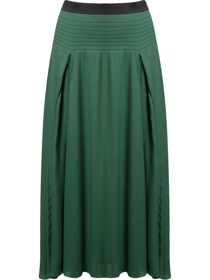 Emannuelle Junqueira Pleated Midi Skirt