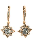 Oscar De La Renta Star Crystal Earrings, Women's, Metallic