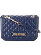 Love Moschino Soft Quilted Shoulder Bag - Blue
