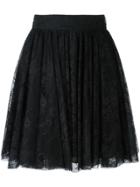 Philosophy Di Lorenzo Serafini Lace Overlay Pleated Skirt - Black