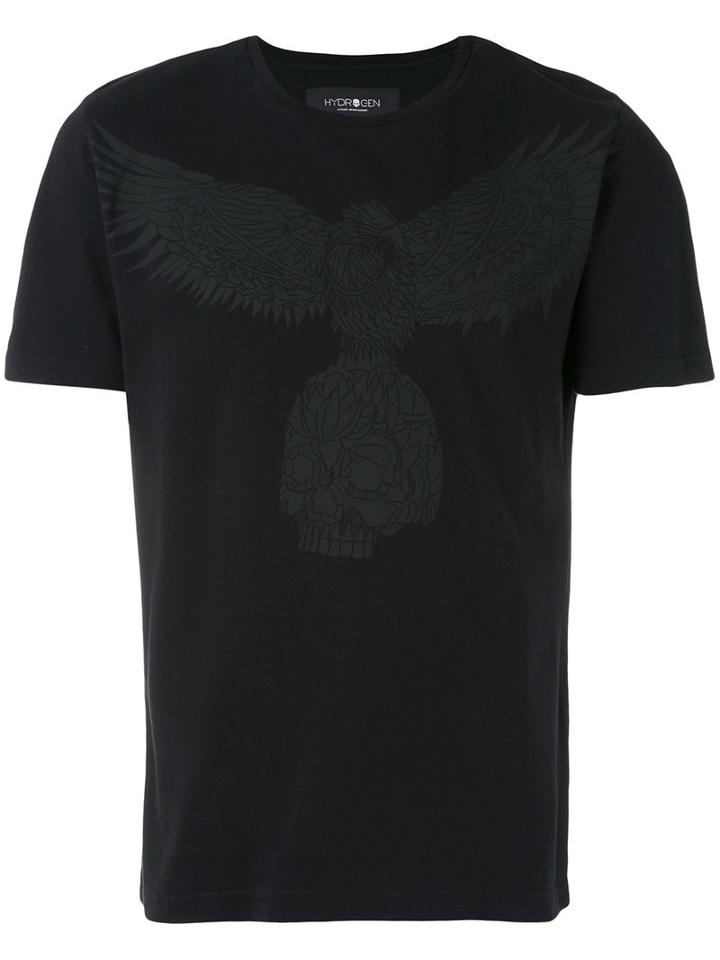 Hydrogen - Eagle Print T-shirt - Men - Cotton - M, Black, Cotton