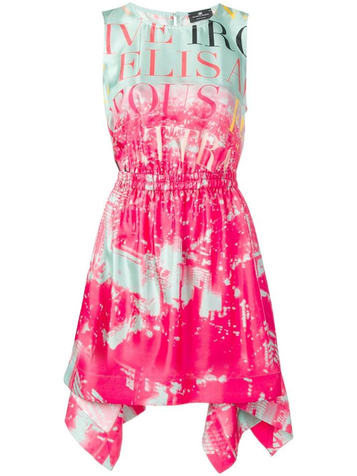 Elisabetta Franchi Printed Mini Dress - Blue