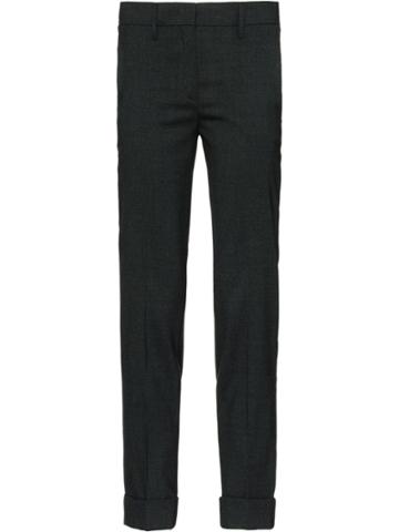Prada Stretch Natté Trousers - Grey