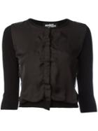 Jeremy Scott - Paneled Cardigan - Women - Polyamide/polyester/rayon - 42, Black, Polyamide/polyester/rayon