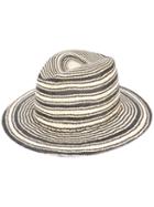 Rag & Bone - Striped Panama Hat - Women - Straw - L, Nude/neutrals, Straw