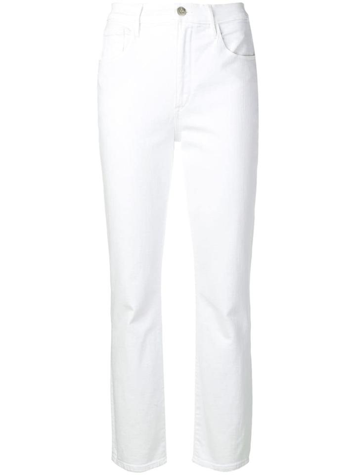 3x1 Collette Slim Cropped Trousers - White