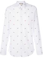 Gucci Pierced Hearts Fil Coupé Shirt - Blue