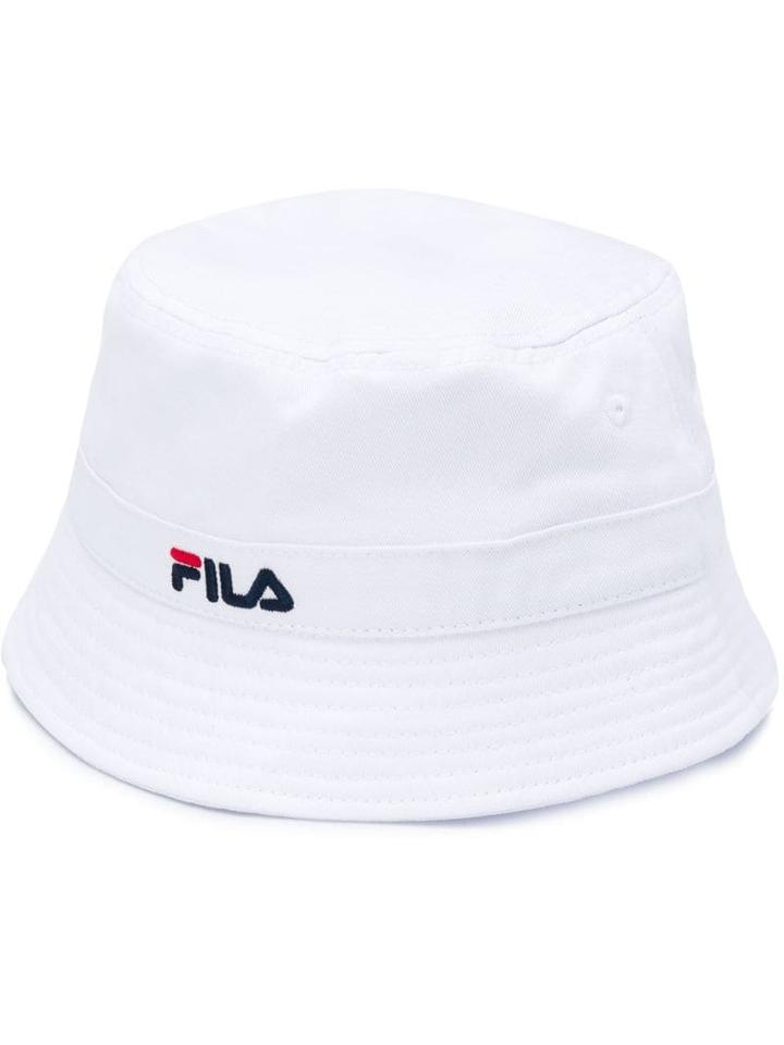 Fila Embroidered Logo Sun Hat - White