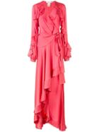 Patbo Ruffle Sleeve Maxi Dress - Pink