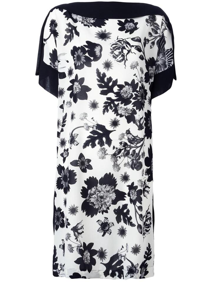Antonio Marras Floral Print Shift Dress - White