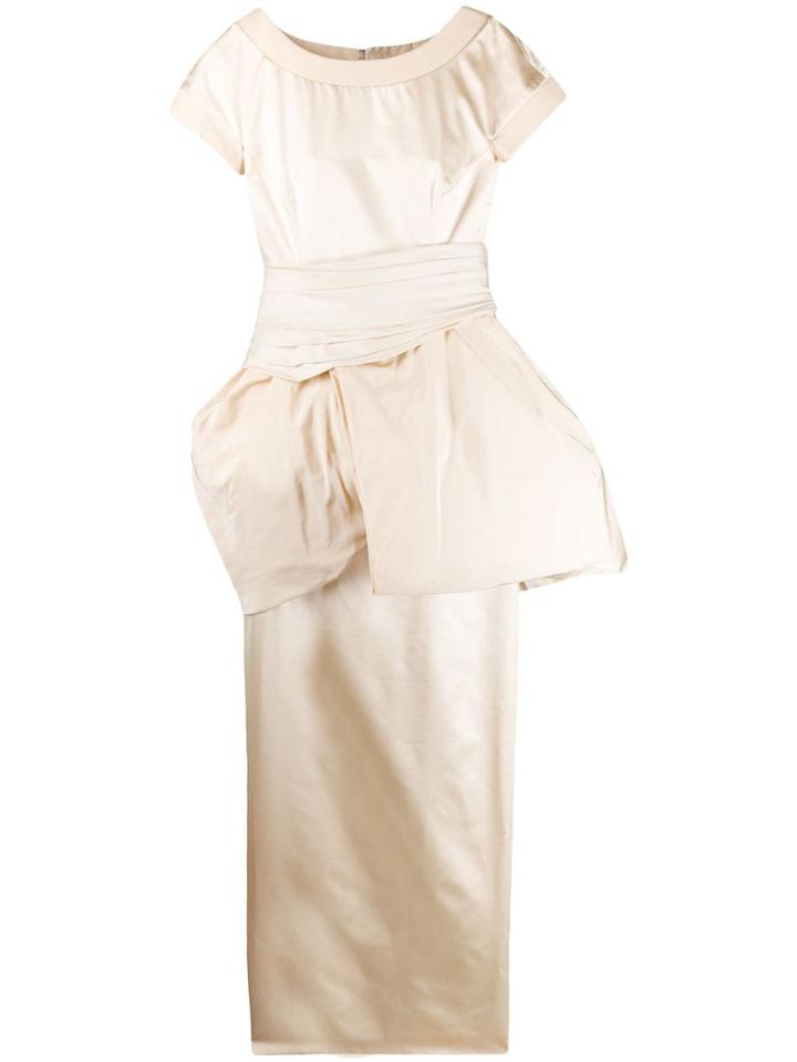 Versace Pre-owned 1990s Puffball Waist Evening Dress - Neutrals