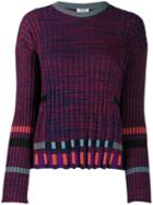 Kenzo Ridged Knitted Top - Red